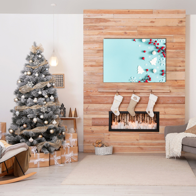 Pintura em vidro Decorações de floco de neve de Natal