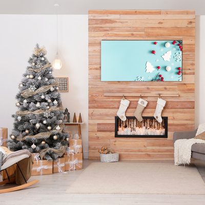 Pintura em vidro Decorações de floco de neve de Natal