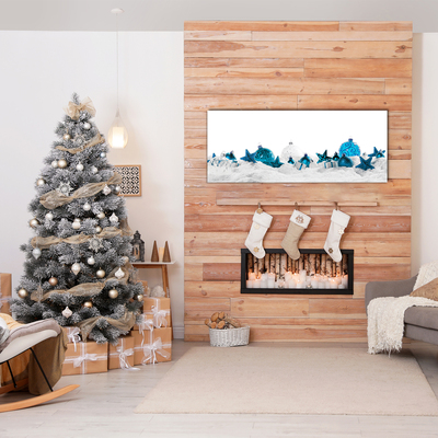 Pintura em vidro Enfeites Decorações de Natal Neve