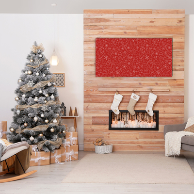 Pintura em vidro Enfeites de Natal Decoração de Inverno