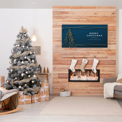 Pintura em vidro Árvore de Natal para as férias de Natal