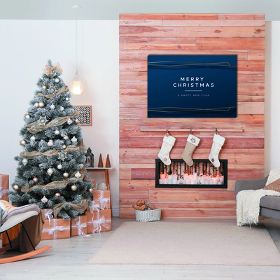 Pintura em vidro Árvore de Natal para as férias de Natal