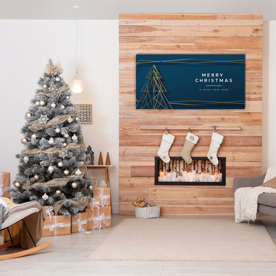 Pintura em vidro Árvore de Natal para as férias de Natal