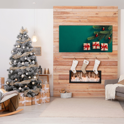 Pintura em vidro Presentes Árvore de Natal Feriados Inverno