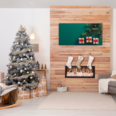 Pintura em vidro Presentes Árvore de Natal Feriados Inverno