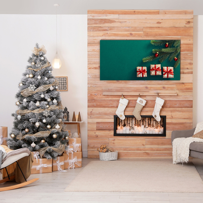 Pintura em vidro Presentes Árvore de Natal Feriados Inverno