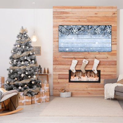 Pintura em vidro Feriados Flocos de neve Inverno Geada