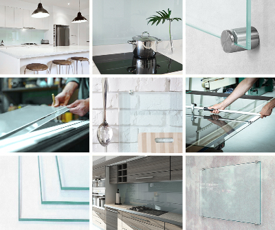 Backsplash cozinha transparente