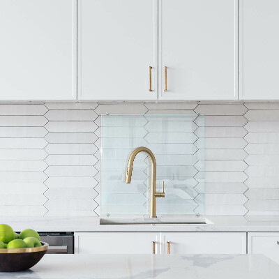 Backsplash cozinha transparente