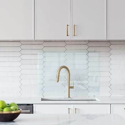 Backsplash cozinha transparente