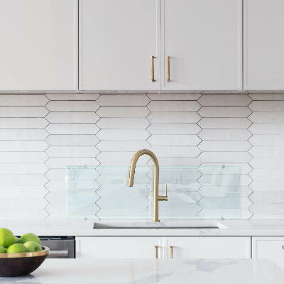 Backsplash cozinha transparente