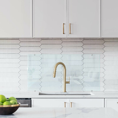 Backsplash cozinha transparente