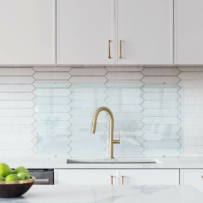 Backsplash cozinha transparente