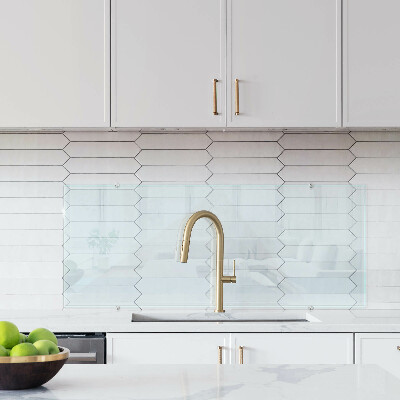 Backsplash cozinha transparente