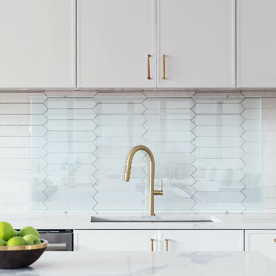 Backsplash cozinha transparente