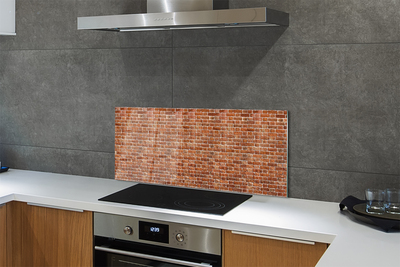 Painel de vidro Parede de tijolos vintage