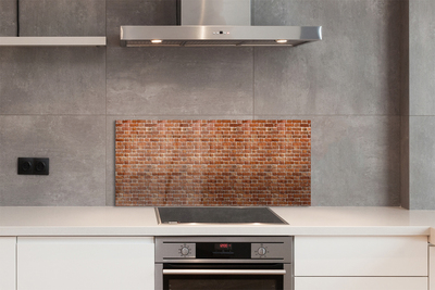 Painel de vidro Parede de tijolos vintage