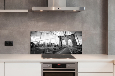 Painel de vidro Ponte Arranha-céu