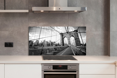 Painel de vidro Ponte Arranha-céu