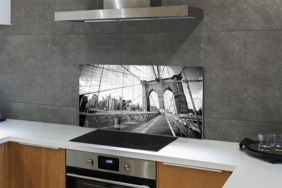 Painel de vidro Ponte Arranha-céu