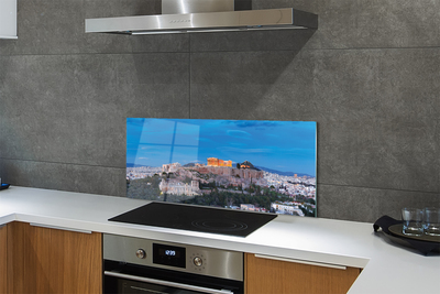 Painel de vidro Panorama da Grécia em Atenas