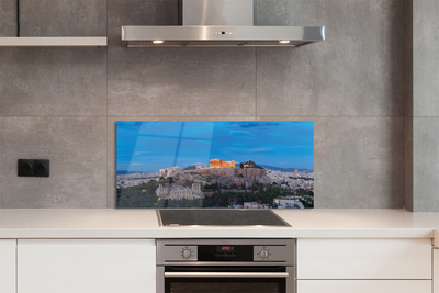 Painel de vidro Panorama da Grécia em Atenas