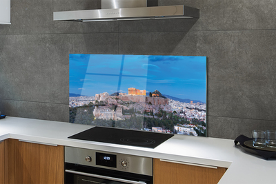 Painel de vidro Panorama da Grécia em Atenas