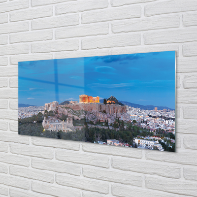 Painel de vidro Panorama da Grécia em Atenas