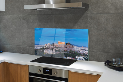 Painel de vidro Panorama da Grécia em Atenas