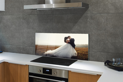 Painel de vidro Paraíso dos noivos