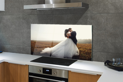 Painel de vidro Paraíso dos noivos