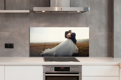 Painel de vidro Paraíso dos noivos