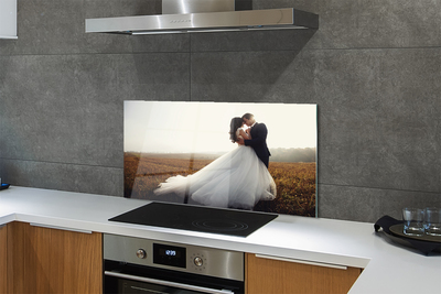 Painel de vidro Paraíso dos noivos