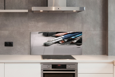 Painel de vidro Pincéis de pintura