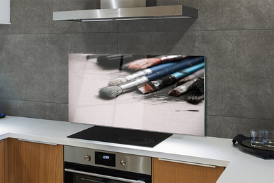 Painel de vidro Pincéis de pintura