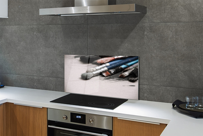 Painel de vidro Pincéis de pintura