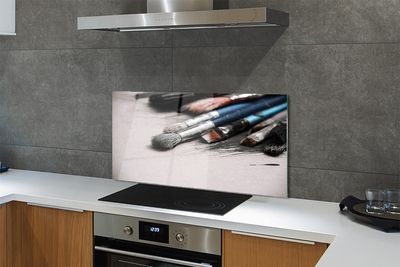 Painel de vidro Pincéis de pintura