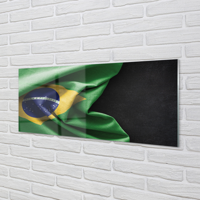 Painel de vidro bandeira brasileira