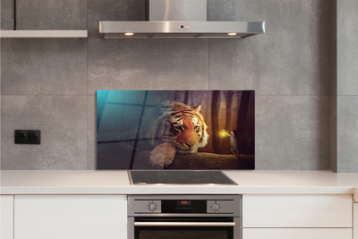 Painel de vidro Homem-tigre da floresta