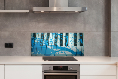 Painel de vidro Tinta para piano