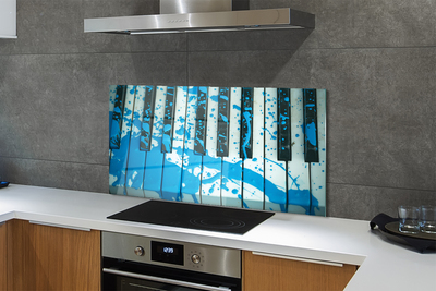 Painel de vidro Tinta para piano