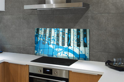 Painel de vidro Tinta para piano