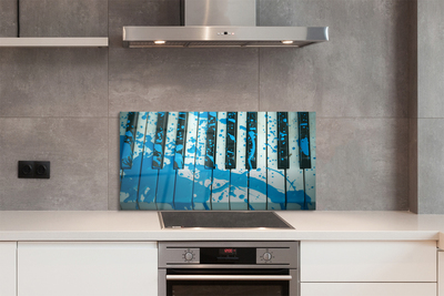 Painel de vidro Tinta para piano