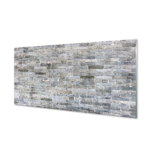 Painel de vidro Parede de tijolos vintage