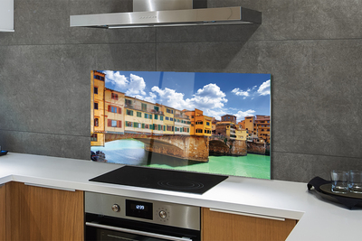 Painel de vidro Itália Pontes Rio Edifícios