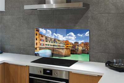 Painel de vidro Itália Pontes Rio Edifícios