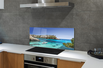 Painel de vidro Costa do Mar das Falésias da Espanha