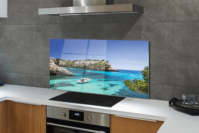 Painel de vidro Costa do Mar das Falésias da Espanha