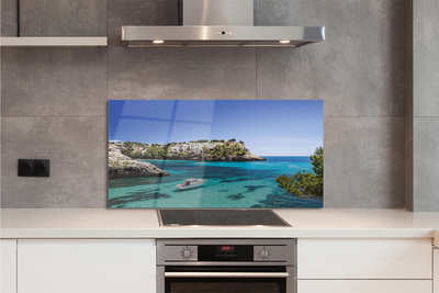 Painel de vidro Costa do Mar das Falésias da Espanha