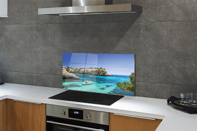 Painel de vidro Costa do Mar das Falésias da Espanha